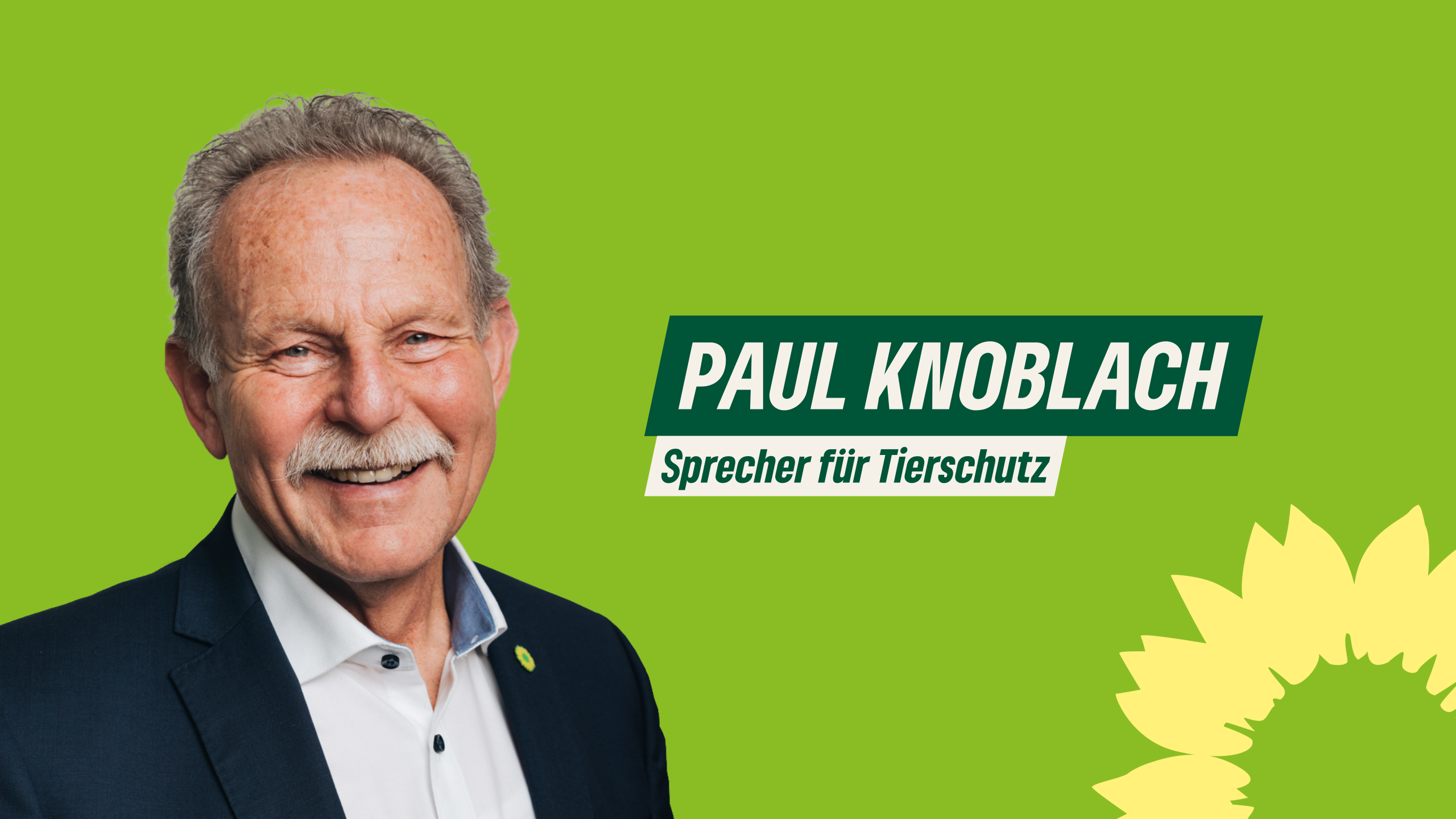 Paul Knoblach, MdL - Sprecher für Tierschutz der Fraktion BÜNDNIS 90/DIE GRÜNEN im Bayerischen Landtag