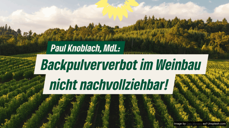 Knoblach: Backpulververbot im Weinbau nicht nachvollziehbar