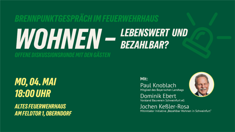 Diskussionsrunde: Wohnen – lebenswert und bezahlbar?