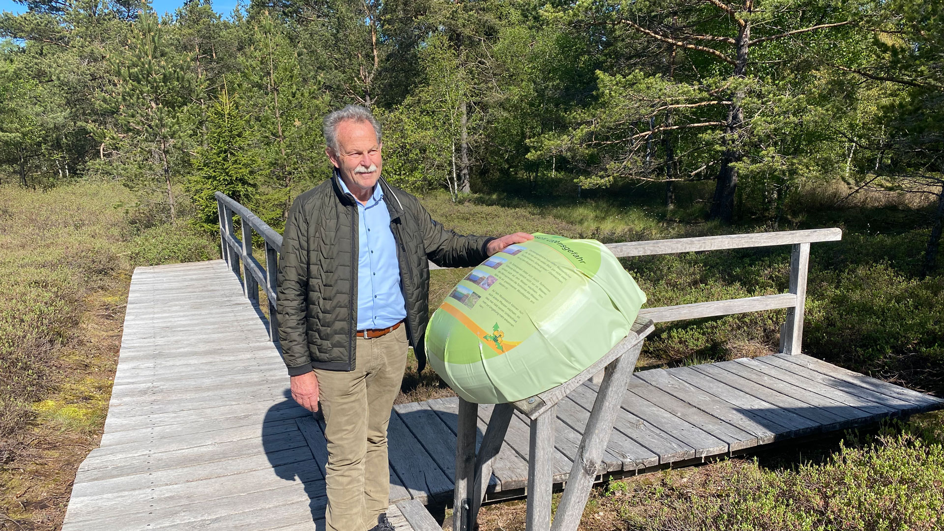 Paul Knoblach, MdL ist regelmäßig beim Schwarzen Moor, für dessen Schutz er sich einsetzt. Foto: Hannes Helferich